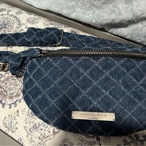 Kurt Geiger Quilted Denim Crossbody Bag